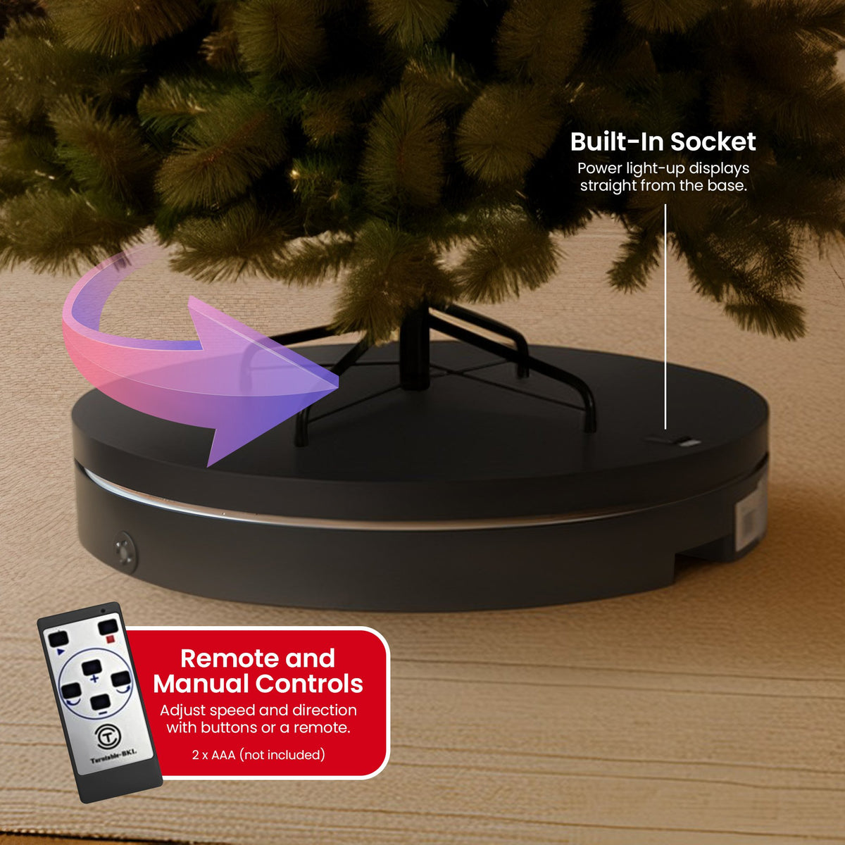 80CM Black Commercial Rotating Display Turntable – 200KG