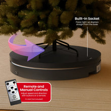 Christabelle 80cm 200kg Commercial Electric Display Turntable Power Outlet Black