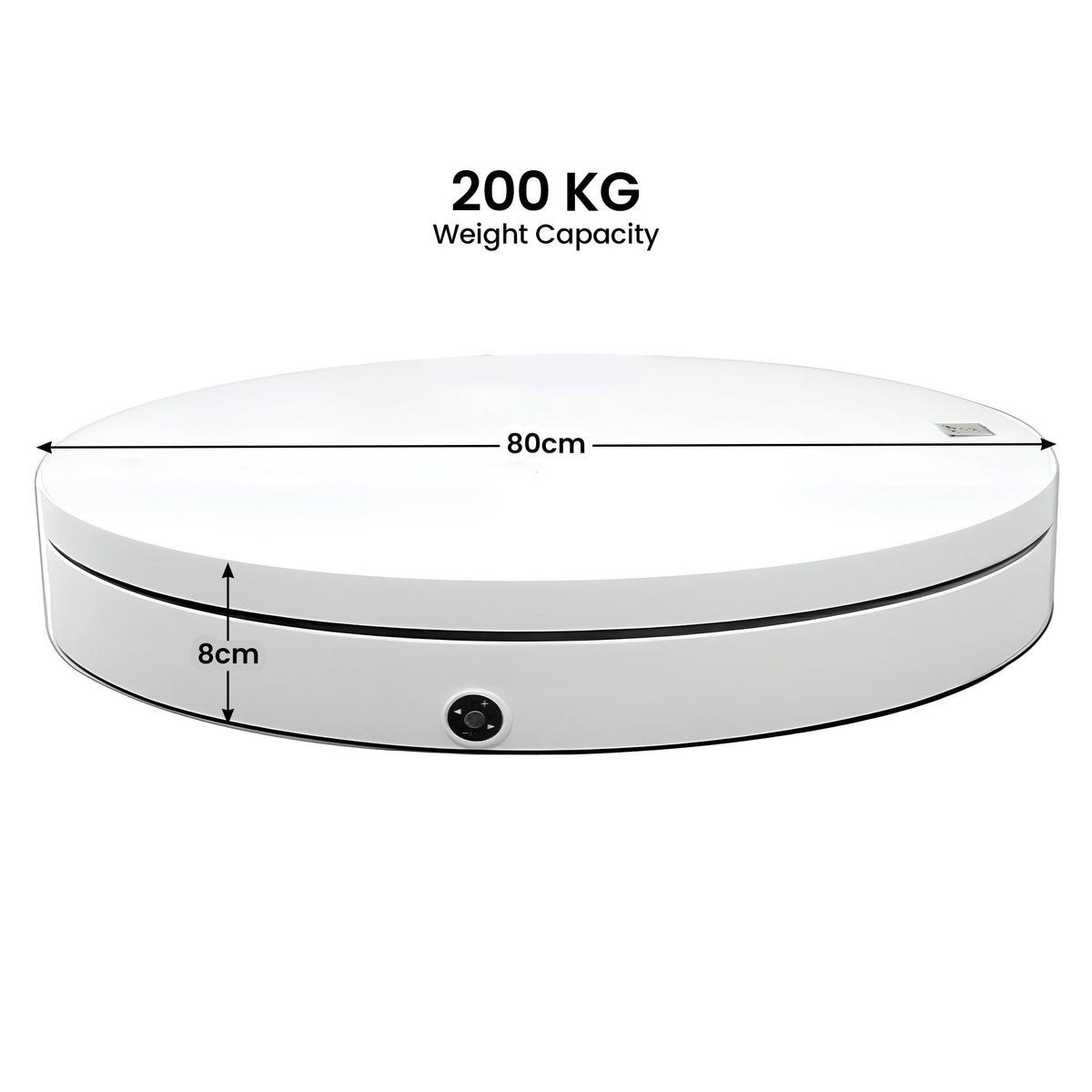 80CM White Commercial Rotating Display Turntable – 200KG