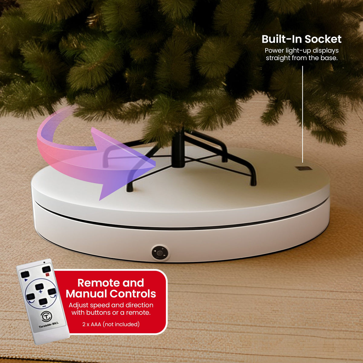 80CM White Commercial Rotating Display Turntable – 200KG