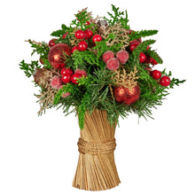 33CM Decorated Christmas Bouquet – Baubles, Berries & Pine Cones