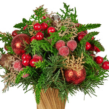 33CM Decorated Christmas Bouquet – Baubles, Berries & Pine Cones