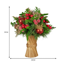 33CM Decorated Christmas Bouquet – Baubles, Berries & Pine Cones
