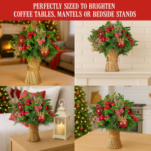 33CM Decorated Christmas Bouquet – Baubles, Berries & Pine Cones