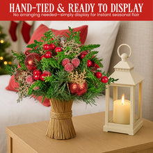 33CM Decorated Christmas Bouquet – Baubles, Berries & Pine Cones