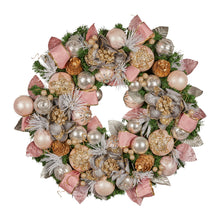 71CM Christmas Wreath – Baubles, Flowers, Ribbon & Berries