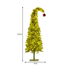4FT Gremlin Curved Christmas Tree with 200 Warm White & Green LEDs