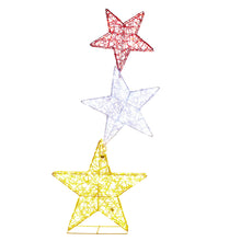 120CM Triple Star Christmas Display with 540 LED Lights