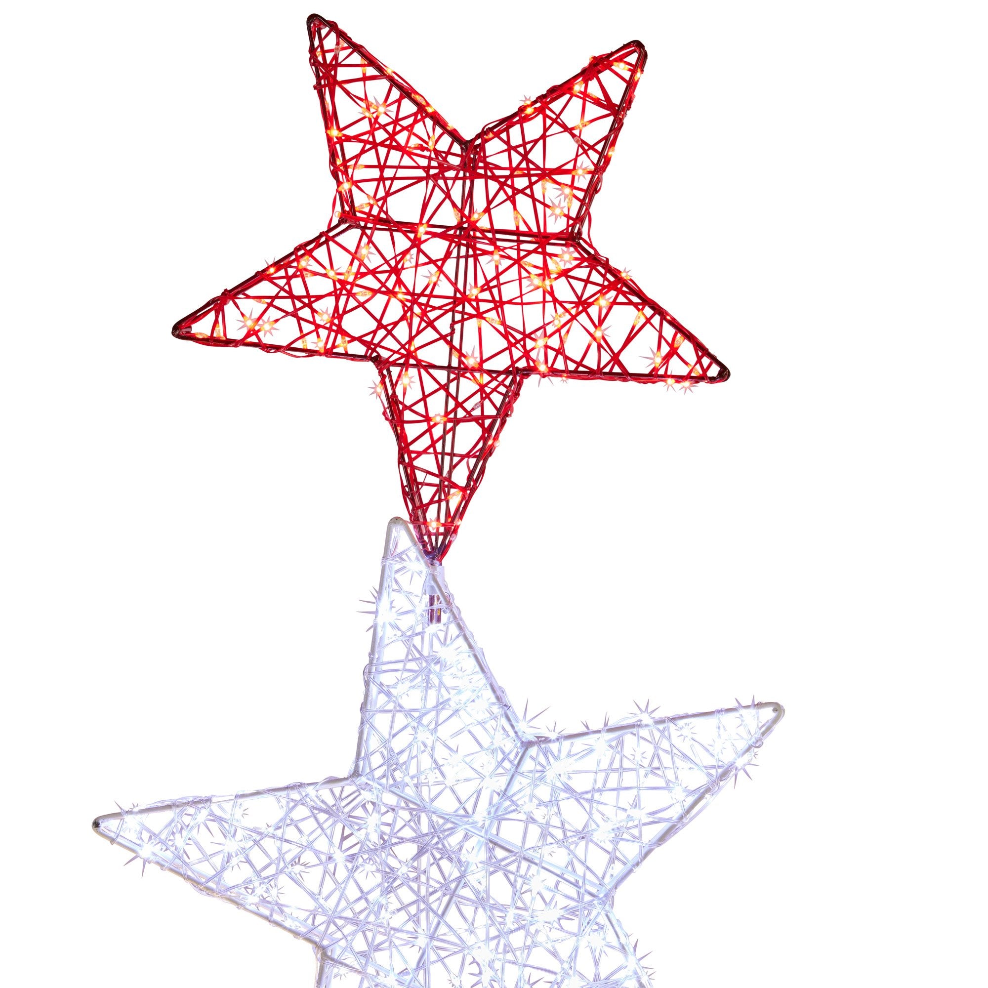 120CM Triple Star Christmas Display with 540 LED Lights