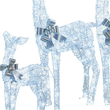 Set of 3 Pre-Lit Christmas Reindeer Displays with 260 Cool White LEDs