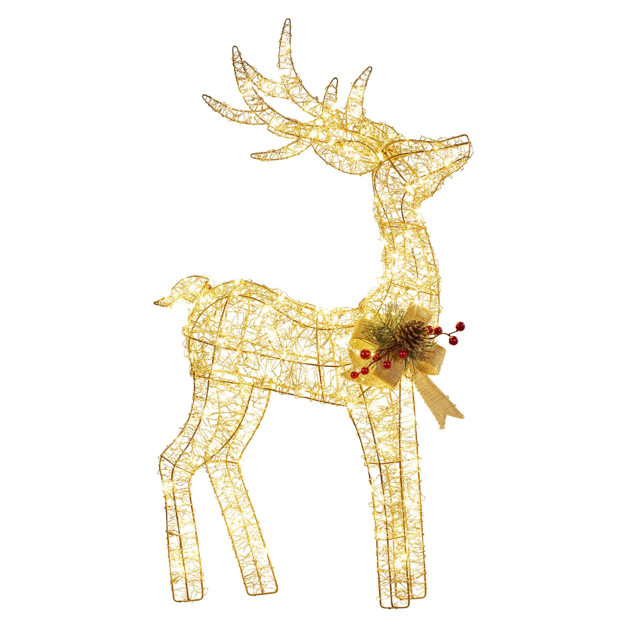 50CM Reindeer Motif Light – Warm White LEDs 170 Lights
