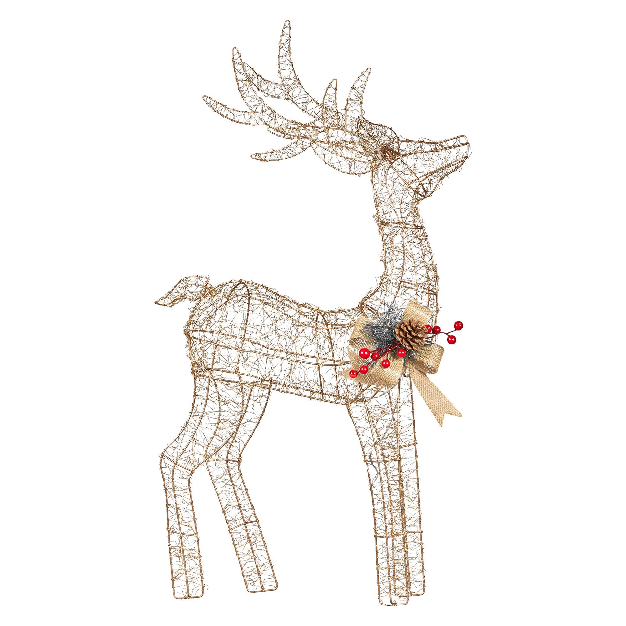 50CM Reindeer Motif Light – Warm White LEDs 170 Lights