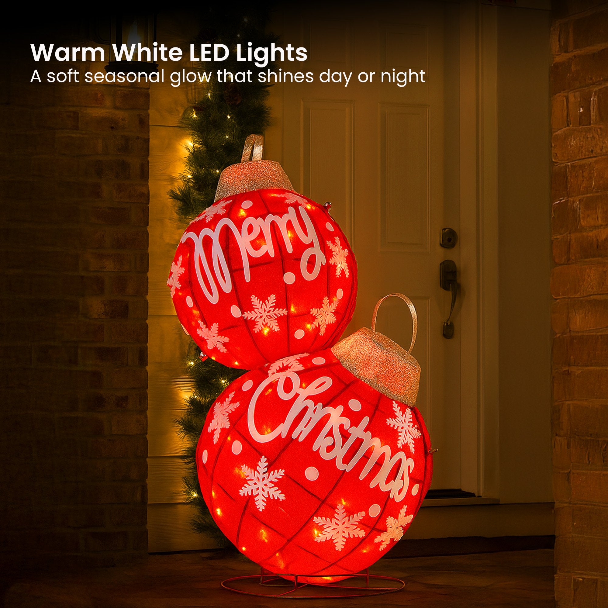 90CM Bauble Motif Light – Warm White LEDs 50 Lights