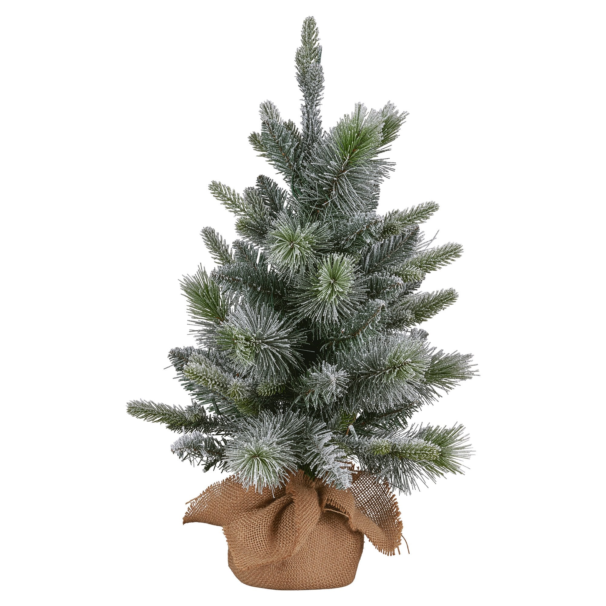 61CM Snowy Stamford Spruce Christmas Tree – 164 Tips, 50 Multicolour LED Lights