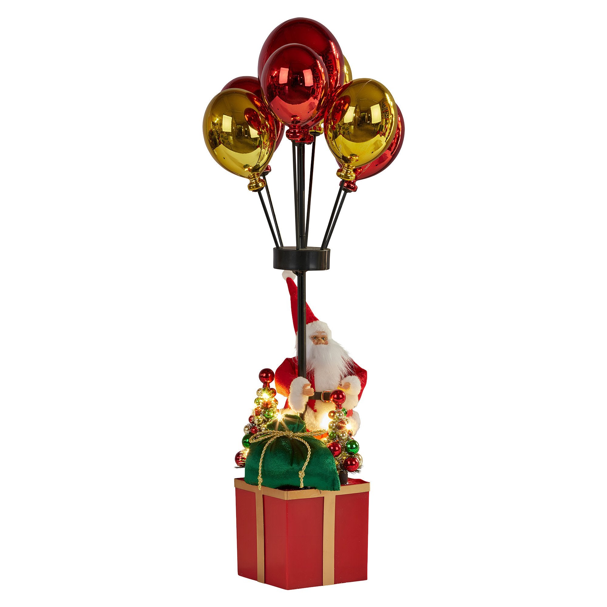 60cm LED Santa Balloon Christmas Decoration – Micro Lights Display
