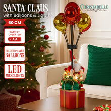 60CM LED Santa with Balloons Christmas Decoration