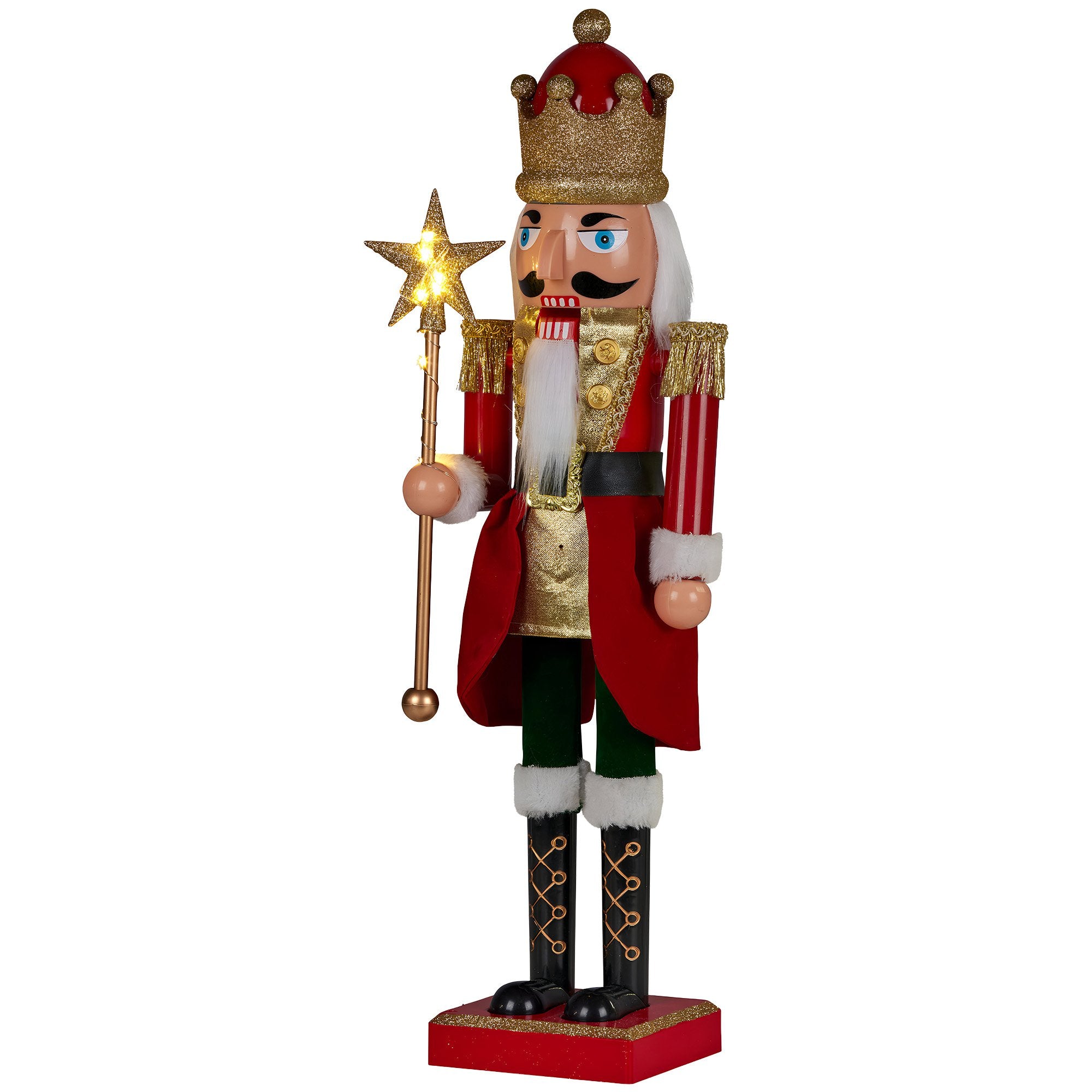 60cm Animated Musical Nutcracker Christmas Decoration – LED Staff