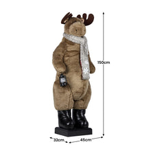 5FT Animated Musical Christmas Moose Decoration – LED Lantern