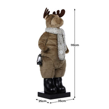 110cm Animated Musical Christmas Moose Decoration – LED Lantern