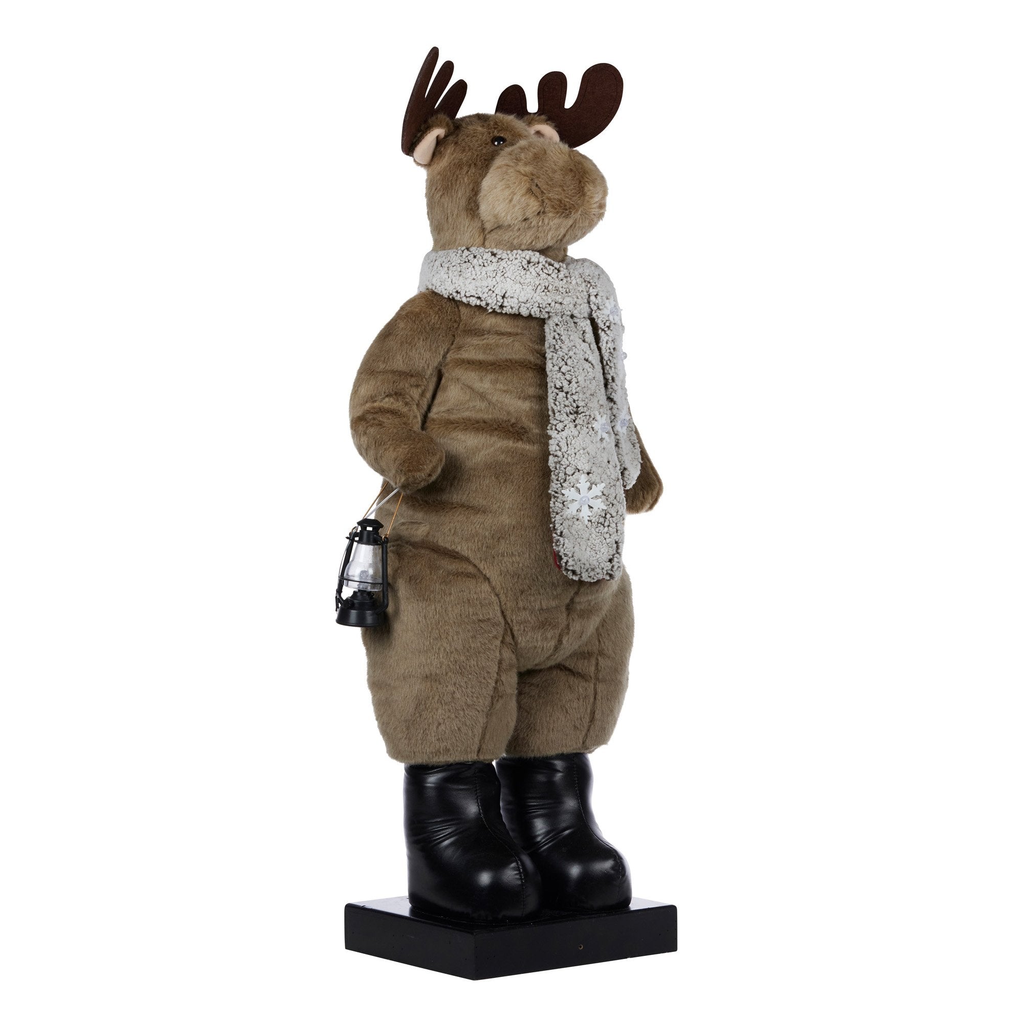 110cm Animated Musical Christmas Moose Decoration – LED Lantern