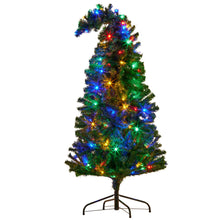 4FT Bad Santa Curved Pre-Lit Christmas Tree with 140 Multi-Function LEDs