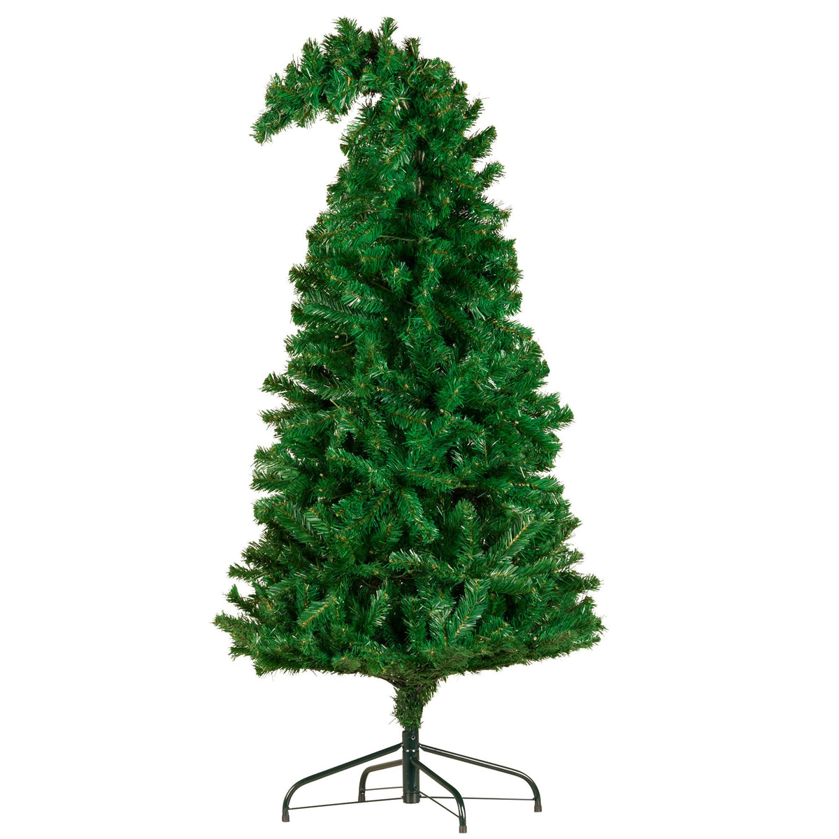 4FT Bad Santa Curved Pre-Lit Christmas Tree with 140 Multi-Function LEDs