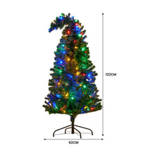 4FT Bad Santa Curved Pre-Lit Christmas Tree with 140 Multi-Function LEDs
