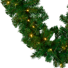 2.7M Pre-Lit Chadwick Christmas Garland with 80 Warm White LEDs