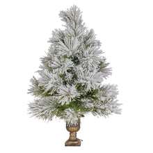 61CM Snow Tabletop Christmas Tree – 50 Tips, 25 Multicolour LED Lights