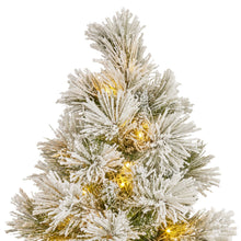 61CM Snow Tabletop Christmas Tree – 50 Tips, 25 Multicolour LED Lights