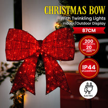 91CM Christmas Bow Motif Light Display – 220 Red LED Lights