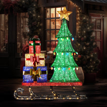 1.83M Sleigh Motif Light with Tree & Presents – 334 LEDs