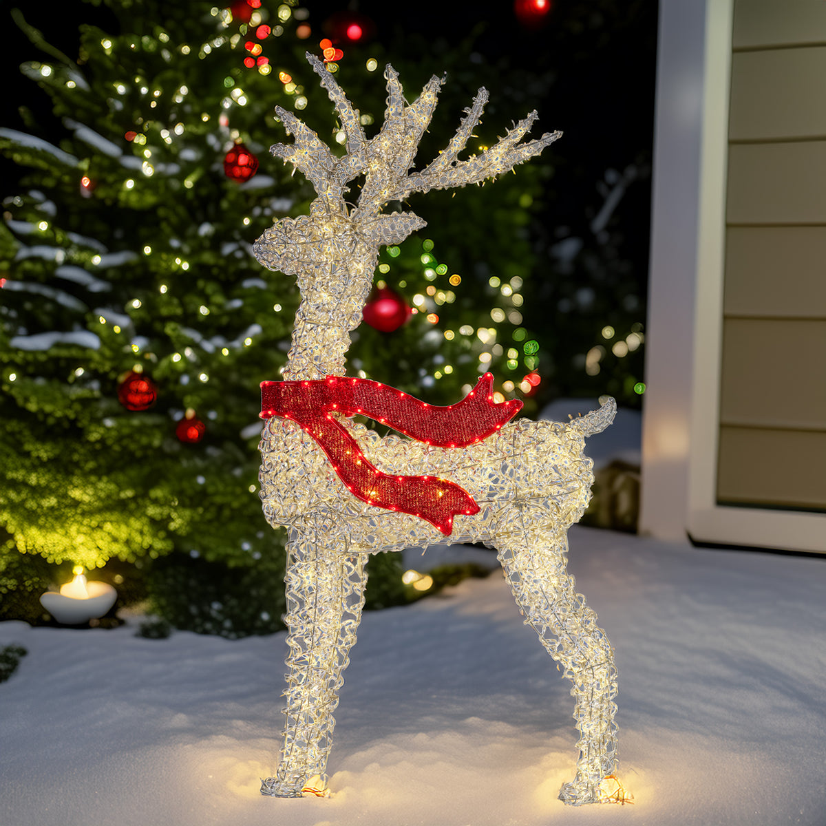 150cm LED Reindeer Christmas Decoration – 220 Warm White Lights