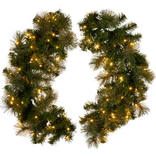 122cm Split Pre-Lit Christmas Wreath – 432 Tips, 140 LED (2 Piece)