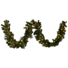 2.7M Pre-Lit Christmas Garland – 150 Tips, 70 LED Gold Glitter