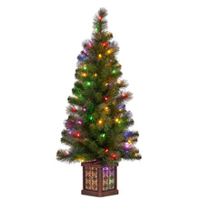 4FT Pre-Lit Glitter Gold Christmas Tree with 100 Multi-Function LEDs