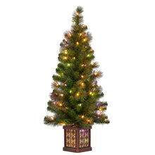 4FT Pre-Lit Glitter Gold Christmas Tree with 100 Multi-Function LEDs