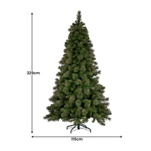 7.5FT Pre-Lit Glitter Gold Christmas Tree with 650 Multi-Function LEDs
