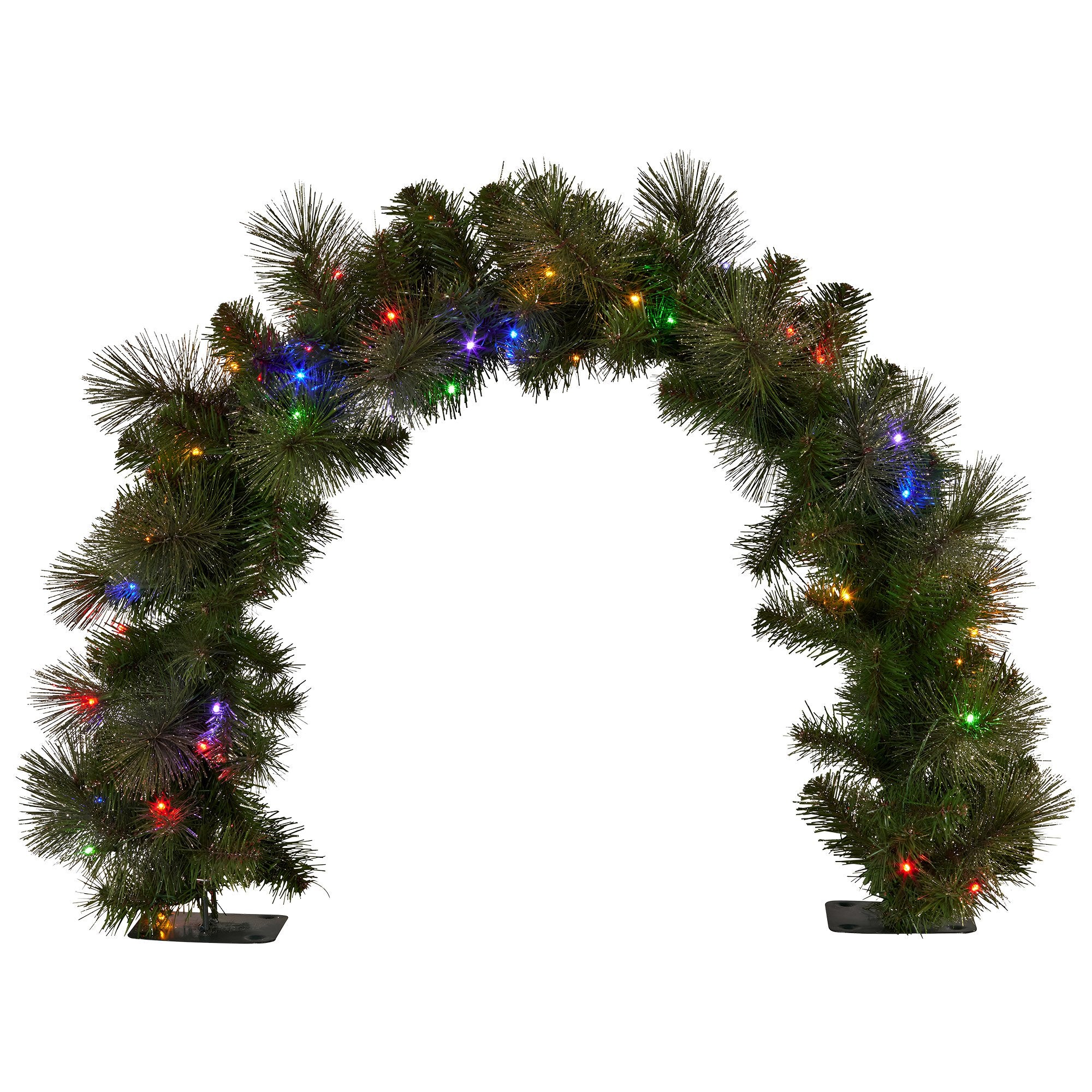 60cm Pre-Lit Christmas Archway Garland – 124 Tips, 50 LED