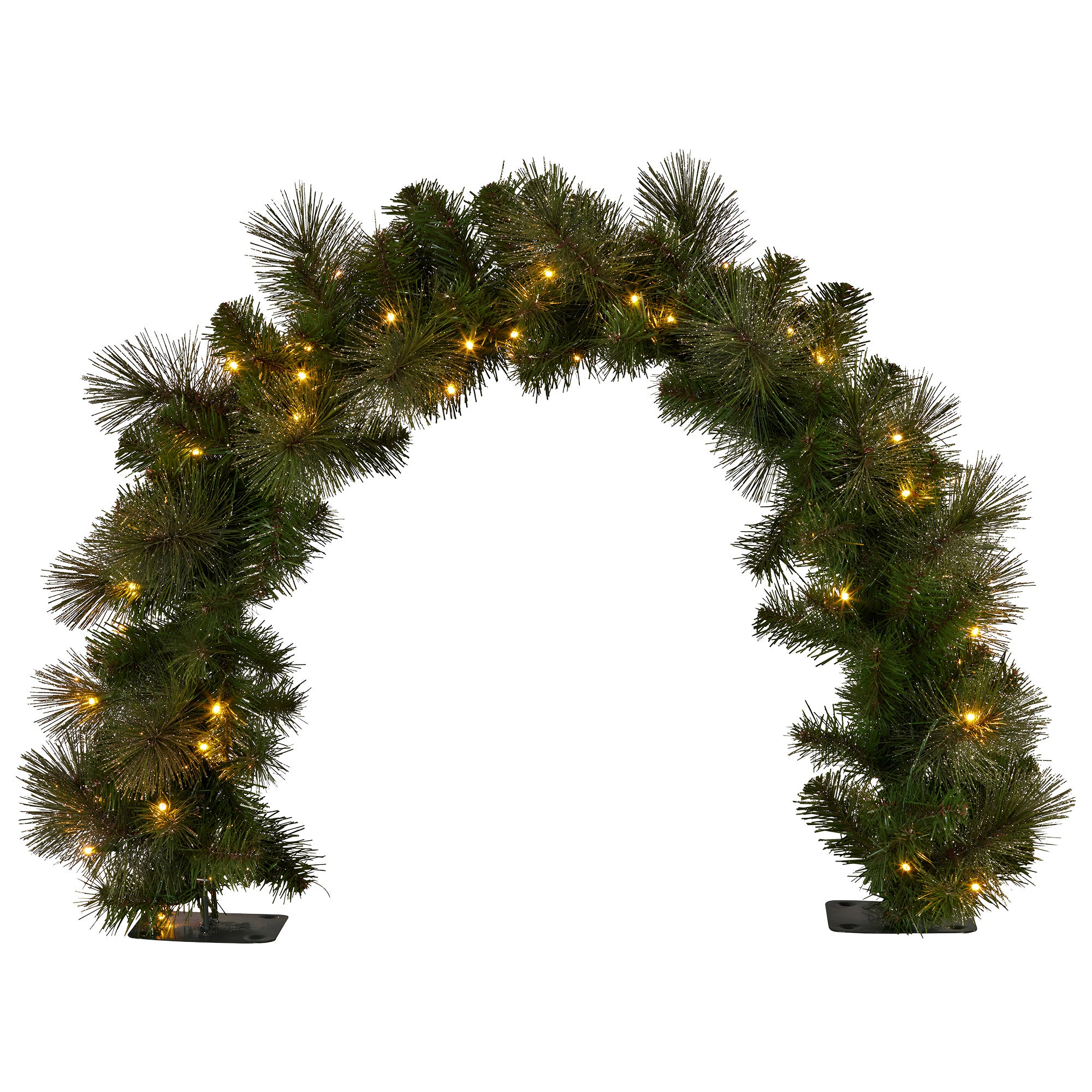 60cm Pre-Lit Christmas Archway Garland – 124 Tips, 50 LED