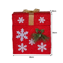 30cm Animated Santa Gift Box Christmas Decoration – 50 LED Warm White