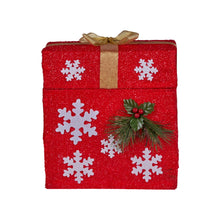 30cm Animated Santa Gift Box Christmas Decoration – 50 LED Warm White