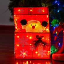 30cm Animated Santa Gift Box Christmas Decoration – 50 LED Warm White