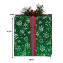 30CM Animated Elf Gift Box Display – 50 Warm White LED Lights