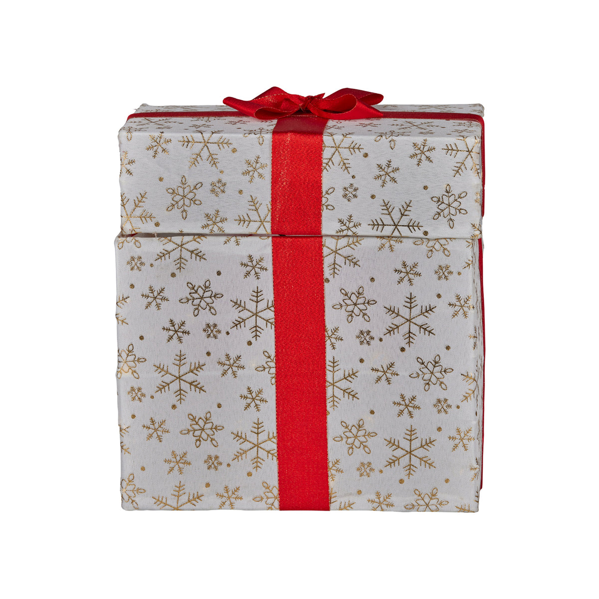 30CM Animated Snowman Gift Box Christmas Display with 50 Warm White LEDs