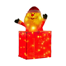 76CM Animated Santa in Chimney Christmas Display with 100 Warm White LEDs