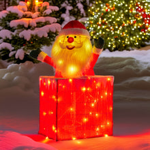 76CM Animated Santa in Chimney Display – 100 Warm White LED Lights