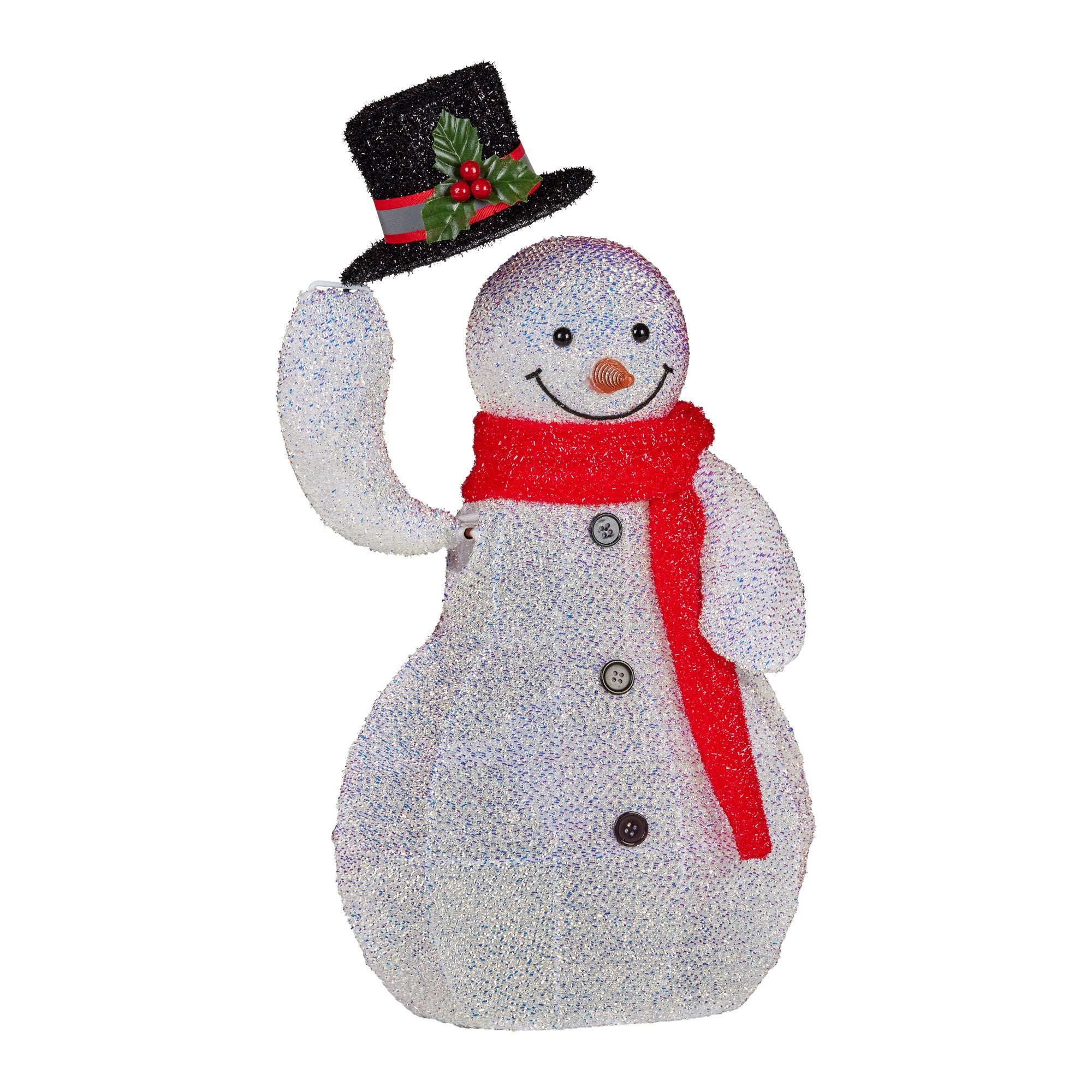 51CM Animated Snowman Display – 50 Multicolour LED Lights