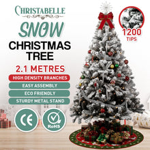 7FT Snow-Flocked Christmas Tree with 1200 Tips