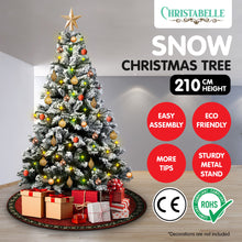7FT Snow-Flocked Christmas Tree with 1200 Tips